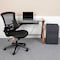 Flash Furniture Black Desk, Chair, Cabinet Set BLN-NAN28CHPX5-BK-GG - alternate 1